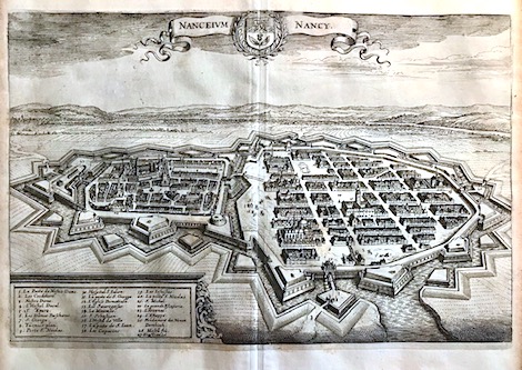 Merian Matthà¤us (1593-1650) Nanceium. Nancy 1649 Francoforte